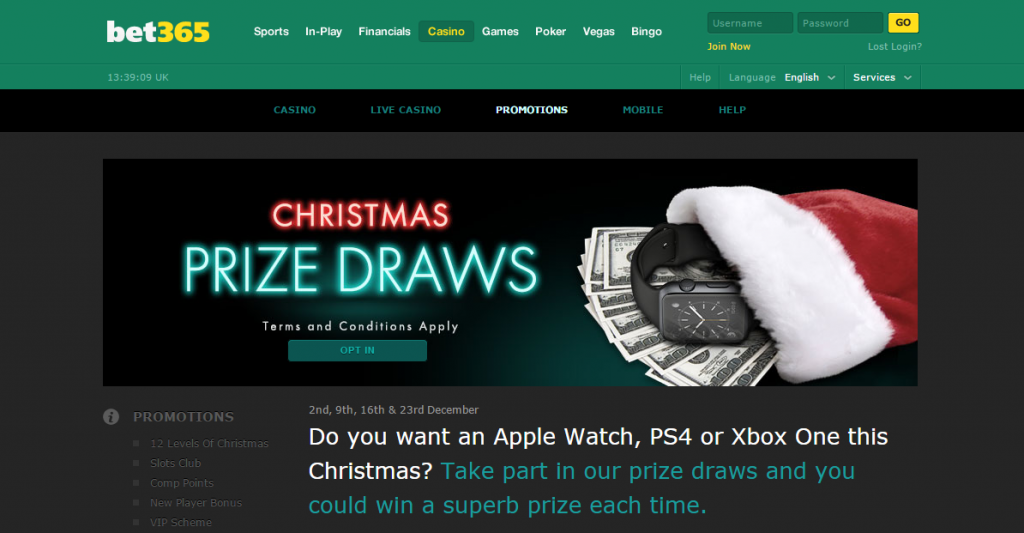 Bet365 offers you €100 to brighten your Christmas Value Town
