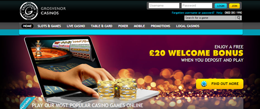 grosvenor online casino