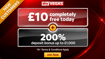 sky vegas bonuses