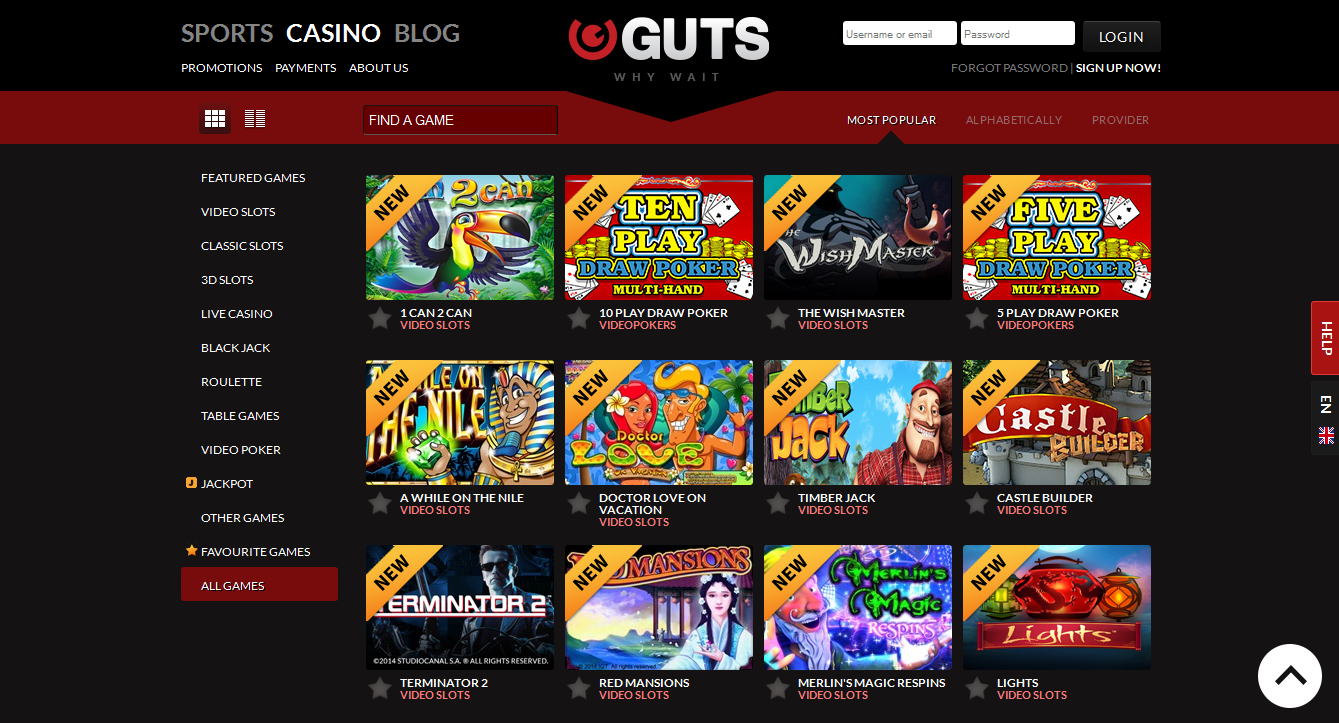 Guts Online Casino