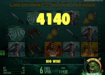 creature from the black lagoon online slot review