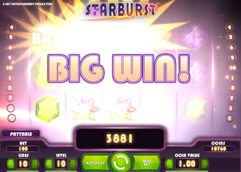 starburst online slot big win
