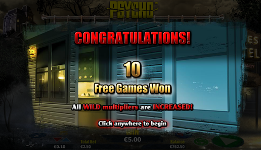 psycho online slot free spins