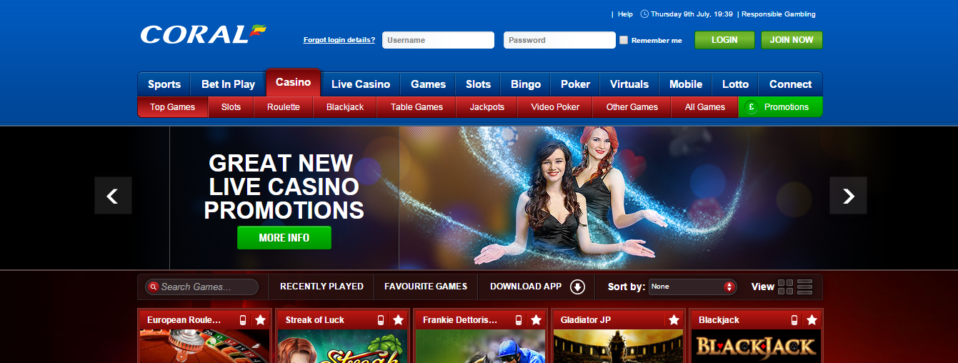 coral online casino review