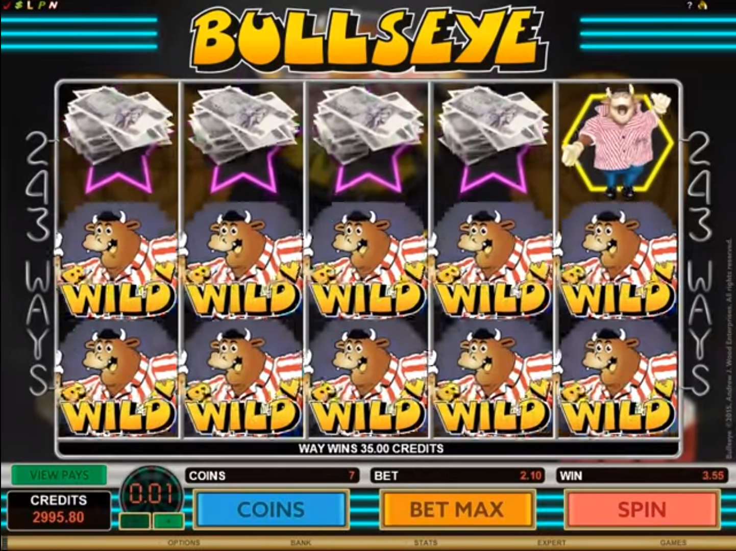 bullseye online slot